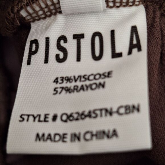 Pistola Pull On Slinky Cargo Pant Straight Leg Mocha Brown XL Trouser Unworn - Picture 7 of 14